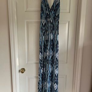Tart blue striped maxi dress size xs